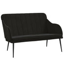 bænk 110x76x80 cm velour sort