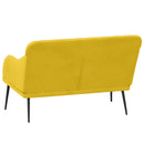 bænk 110x76x80 cm velour gul