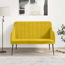 bænk 110x76x80 cm velour gul