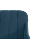 bænk 110x76x80 cm velour blå