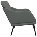 bænk 110x76x80 cm stof mørkegrå
