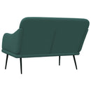 bænk 110x76x80 cm stof mørkegrøn