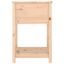 plantekasse med hylde 54x54x81 cm massivt fyrretræ