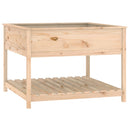 plantekasse med hylde 111,5x111,5x81 cm massivt fyrretræ