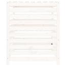 kompostbeholder 82,5x82,5x99,5 cm massivt fyrretræ hvid