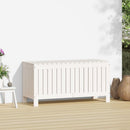 havekasse 108x42,5x54 cm massivt fyrretræ hvid