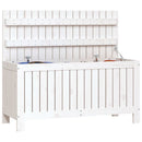 havekasse 108x42,5x54 cm massivt fyrretræ hvid