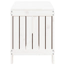 havekasse 108x42,5x54 cm massivt fyrretræ hvid