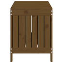 havekasse 108x42,5x54 cm massivt fyrretræ gyldenbrun
