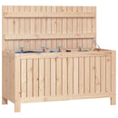opbevaringskasse til haven 115x49x60 cm massivt fyrretræ