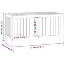 havekasse 121x55x64 cm massivt fyrretræ gyldenbrun