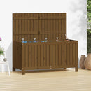 havekasse 121x55x64 cm massivt fyrretræ gyldenbrun