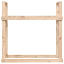 brændestativ 1110x35x108,5 cm massivt fyrretræ