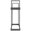 brændestativ 1110x35x108,5 cm massivt fyrretræ grå
