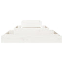 plantekasse 80x80x27 cm massivt fyrretræ hvid