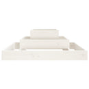plantekasse 80x80x27 cm massivt fyrretræ hvid