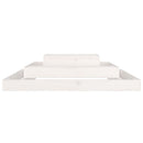 plantekasse 110x110x27 cm massivt fyrretræ hvid