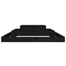 plantekasse 110x110x27 cm massivt fyrretræ sort