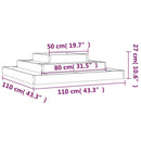 plantekasse 110x110x27 cm massivt douglasgran