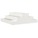 plantekasse 80x80x27 cm massivt fyrretræ hvid