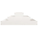 plantekasse 80x80x27 cm massivt fyrretræ hvid