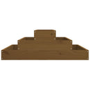 plantekasse 80x80x27 cm massivt fyrretræ gyldenbrun