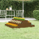 plantekasse 80x80x27 cm massivt fyrretræ gyldenbrun