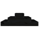 plantekasse 80x80x27 cm massivt fyrretræ sort