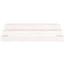 plantekasse 110x110x27 cm massivt fyrretræ hvid