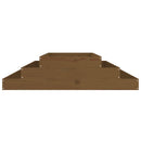 plantekasse 110x110x27 cm massivt fyrretræ gyldenbrun