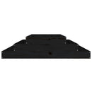 plantekasse 110x110x27 cm massivt fyrretræ sort
