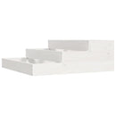 plantekasse 78x78x27 cm massivt fyrretræ hvid