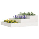 plantekasse 78x78x27 cm massivt fyrretræ hvid