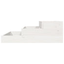 plantekasse 78x78x27 cm massivt fyrretræ hvid