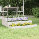 plantekasse 78x78x27 cm massivt fyrretræ hvid