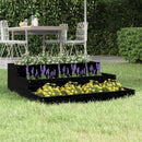 plantekasse 78x78x27 cm massivt fyrretræ sort