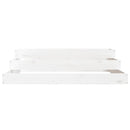 plantekasse 107x107x27 cm massivt fyrretræ hvid