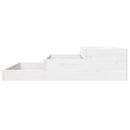 plantekasse 107x107x27 cm massivt fyrretræ hvid