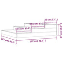plantekasse 107x107x27 cm massivt fyrretræ hvid