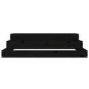 plantekasse 107x107x27 cm massivt fyrretræ sort