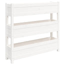 plantekasse 112x25x104,5 cm massivt fyrretræ hvid