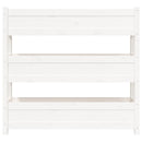 plantekasse 112x25x104,5 cm massivt fyrretræ hvid