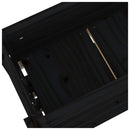 plantekasse 112x25x104,5 cm massivt fyrretræ sort