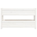 plantekasse 112x25x66 cm massivt fyrretræ hvid