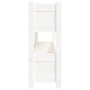 plantekasse 112x25x66 cm massivt fyrretræ hvid
