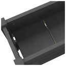 plantekasse 112x25x66 cm massivt fyrretræ grå