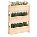 plantekasse 77x25x104,5 cm massivt fyrretræ