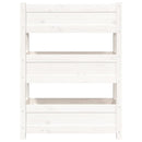 plantekasse 77x25x104,5 cm massivt fyrretræ hvid