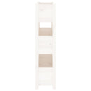plantekasse 77x25x104,5 cm massivt fyrretræ hvid