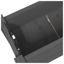 plantekasse 77x25x104,5 cm massivt fyrretræ grå